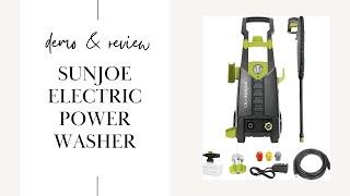 Demo & Review of Sun Joe Electric Power Washer on Concrete Pavers!