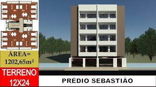 Prédio Sebastião - Angola - 16 aptos com 2 quartos - Terreno 12x24