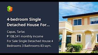 4-bedroom Single Detached House For Sale in Capas Tarlac