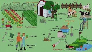 Learn Names of Things in the Garden in English | Garden Vocabulary