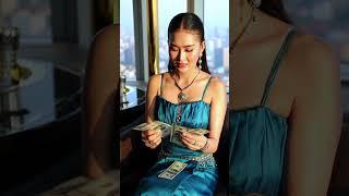 KHMER Beautiful billionire counting money on sky bar#lawofattraction #abundanceiseverywhere #aiart