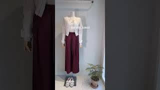 린넨블루종&슬랙스코디 #fashion #와이드데님 #ootd #데일리룩코디 #룩북 #럭셔리패션 #outfitideas #데일리템 #데일리룩 #가성비룩