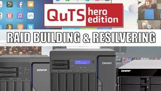 QNAP QuTS Hero ZFS RAID Building and Resilvering Overview