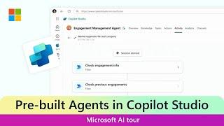 AI Tour Demo: Copilot Studio and Pre-built Agents