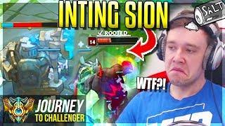 NEW INTING SION  = BROKEN, TILTING & STUPID!!!!! - Journey To Challenger | League of Legends