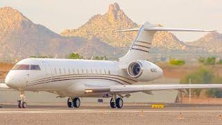 CLOSE UP Business Jet Action at Scottsdale Executive Airport! Plane Spotting KSDL