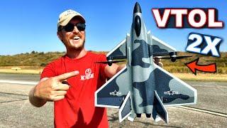 Coolest VTOL You Didn't Know EXISTED!!! - J-20 FIGHTER JET with BRUSHLESS TWIN MOTORS