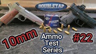 10mm Ammo Testing Series: #22 DoubleTap 180gr COLT Defense JHP | 5" AND 3.8" Barrels | Accuracy/Gel