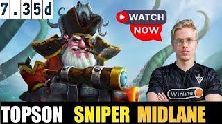  TOPSON [SNIPER] MID 7.35D- DOTA 2 HIGHEST MMR MATCH #dota2      #dota2gameplay  #topson