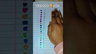 your first letter select #short art #love #artandcraftvideo