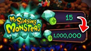 My Singing Monsters : How To Get 1,000,000 DIAMONDS / GEMS ! (Easter Egg)