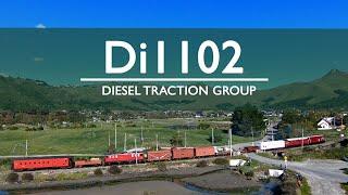 Trains@Ferrymead: Di1102 Aerial Footage