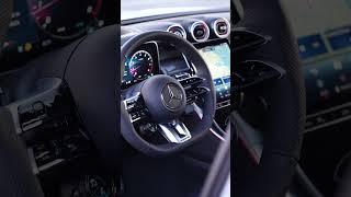 MANUFAKTUR Alpine Grey 2025 Mercedes-Benz AMG® GLC 43 Coupe  with black leather.