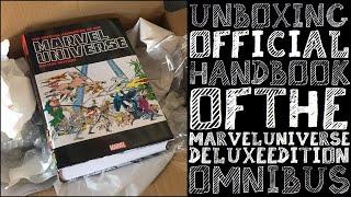 Idiot Fanboy Unboxing Official Handbook of the Marvel Universe Deluxe Edition Omnibus HC