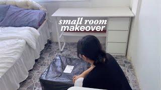 aesthetic small room makeover PH ️ *pinterest inspired* (shopee finds, minimalist white theme)