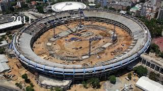 Antes e depois Maracanã