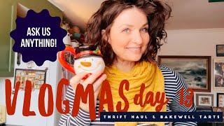 Thrifting, Bakewell Tarts Taste Test & Cozy Christmas Vibes | Vlogmas Day 13