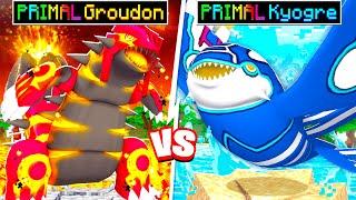 PRIMAL GROUDON Vs PRIMAL KYOGRE in Minecraft PIXELMON!