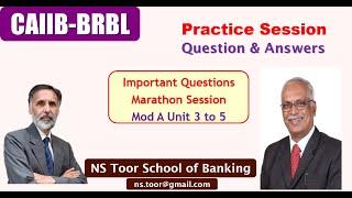 BRBL Unit- 3 to 5 - Marathon Revision - Question & Answers  by Vinayak sir #ilb375 | 16 Nov 07:00 AM