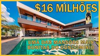 MANSÃO DE R$16.000.000,00 EM ALPHAVILLE SÃO PAULO   PURO LUXO E REQUINTE