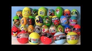 30 Surprise Eggs! Ben 10 Kinder Surprise, Playmobil, Zelda Pixar Cars Thomas Angry Birds Shrek Moshi