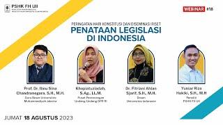 Webinar #18 - Penataan Legislasi di Indonesia