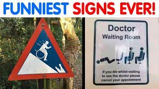 FUNNIEST & DUMBEST Signs That You Must See...