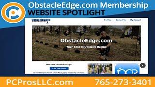 Website Spotlight of ObstacleEdge.com by PCProsLLC.com