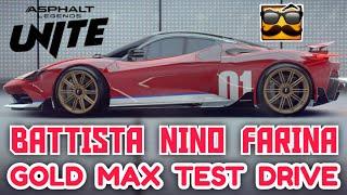 Asphalt UNITE - PININFARINA BATTISTA NINO FARINA | EXCLUSIVE Gold Max Test | Touchdrive 