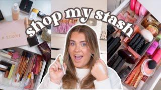 VLOGMAS DAY 18: shop my *makeup collection* with me! 🩷 *shop my stash* 2024