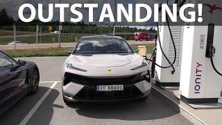 Lotus Eletre charging test at 350 kW Ionity