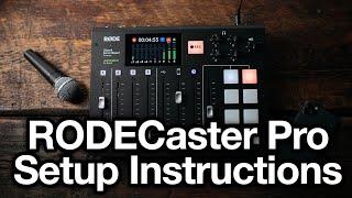 RODECaster Pro complete setup & review for podcast recording livestream multitrack