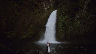 Wahclella Falls Wedding Elopement Oregon // Catalina Jean Photography