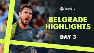 Cilic Faces Lehecka; Fognini & Wawrinka Also In Action | Belgrade 2024 Day 3 Highlights