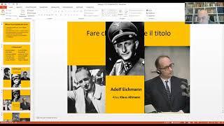 2^ lezione "La leggenda di Odessa: la fuga dalla giustizia dei criminali di guerra del Terzo Reich"