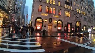 NYC Holiday Season Snow Walk | 5th Avenue, Rockefeller Center, Times Square (December 2, 2019) ASMR