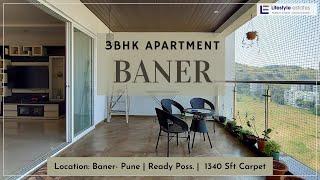 3BHK Apartment for sale at Baner- Pune | Ready Possession Semi-furnished & Higher floor West view