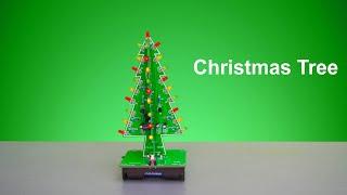 JLCPCB 1&2 Layer PCB Assembly DIY Project Christmas Tree