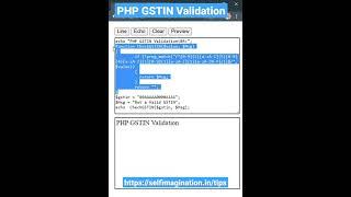 PHP GSTIN Validation Using preg_match By Sandip Nigam