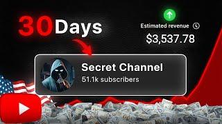 I Started a Secret USA Based Faceless AI Channel (Shocking Result)