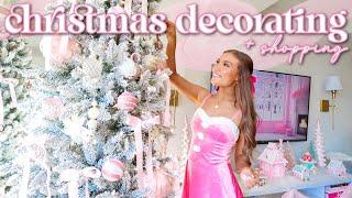 Decorating for Christmas! | Pink Girly Decor, Tree Decorating, Shopping & Haul | Lauren Norris