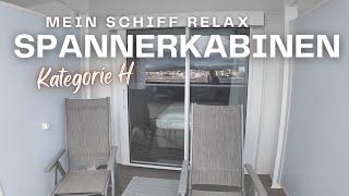 Spannerkabinen auf Mein Schiff RELAX - Balkonkabinen Kat. H