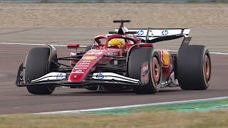 Lewis Hamilton's debut laps in the Ferrari SF-25 F1 2025 car at Fiorano | First FLAT-OUT session!!