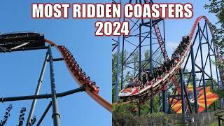 Most Ridden Coasters in 2024