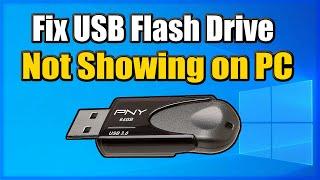 How to FIX USB DRIVE not showing up Windows 10  (Easy Method)