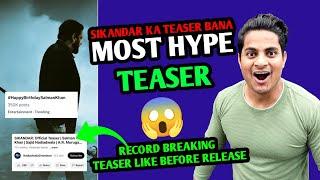 Sikandar Teaser Is Now Most Hyped Teaser | Fans Celebrate Salman Khan Birthday | Sikandar Teaser