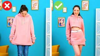 40 CLOTHES TRANSFORMATION IDEAS || 5-Minute Stylish Ideas For Girls!