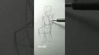 Easy way to draw the body female torso #drawing #tutorial #art