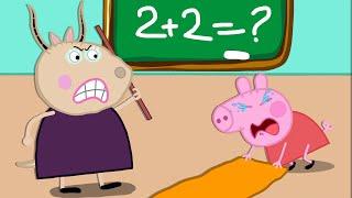 Madame Gazelle vs Peppa. Punishment for Homework! | Peppa Pig Funny Animation