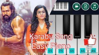 New Druva sarja  Pogaru Movie Karabu Song Easy piano